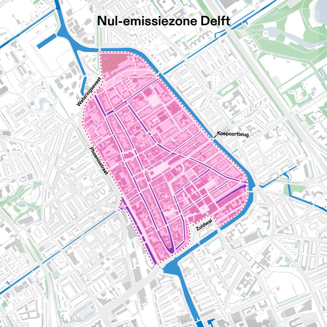 Kaart nul-emissiezone
